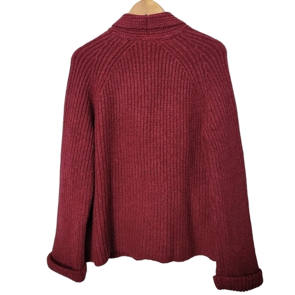 Tommy Hilfiger Maroon Preppy Peacoat Cardigan NWT - Picture 9 of 12